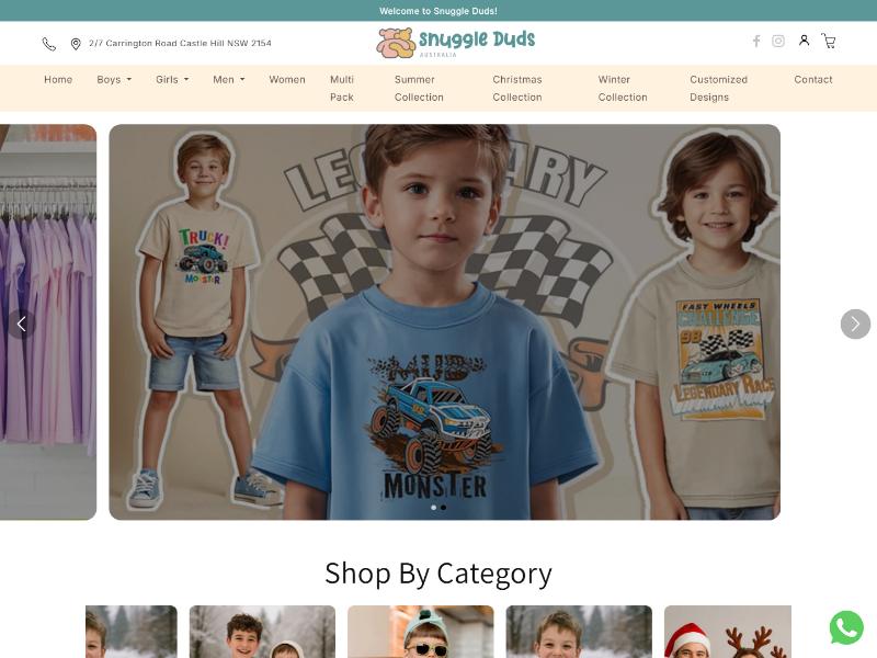 Snuggle Duds — homepage