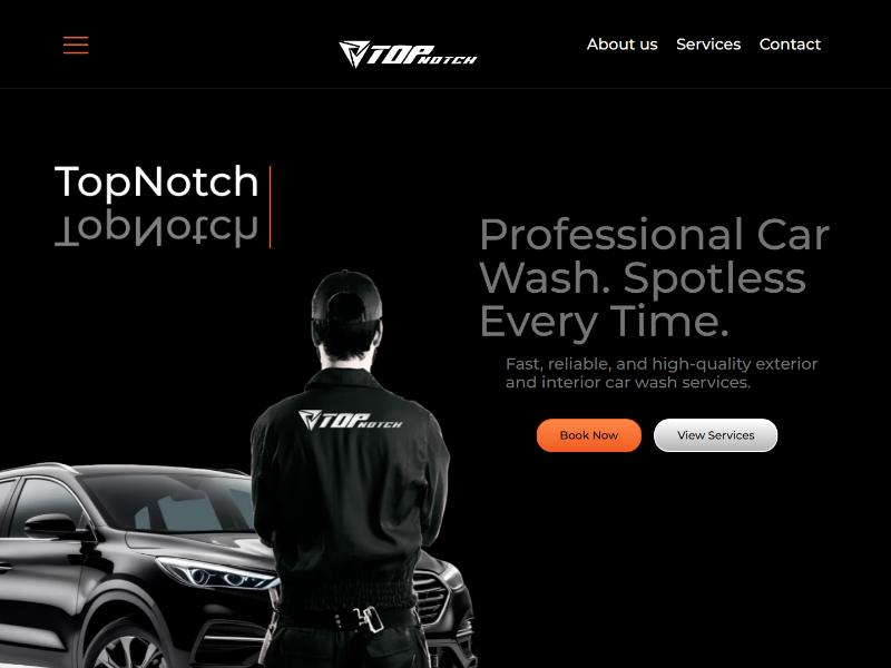 Top Notch Car Wash — homepage