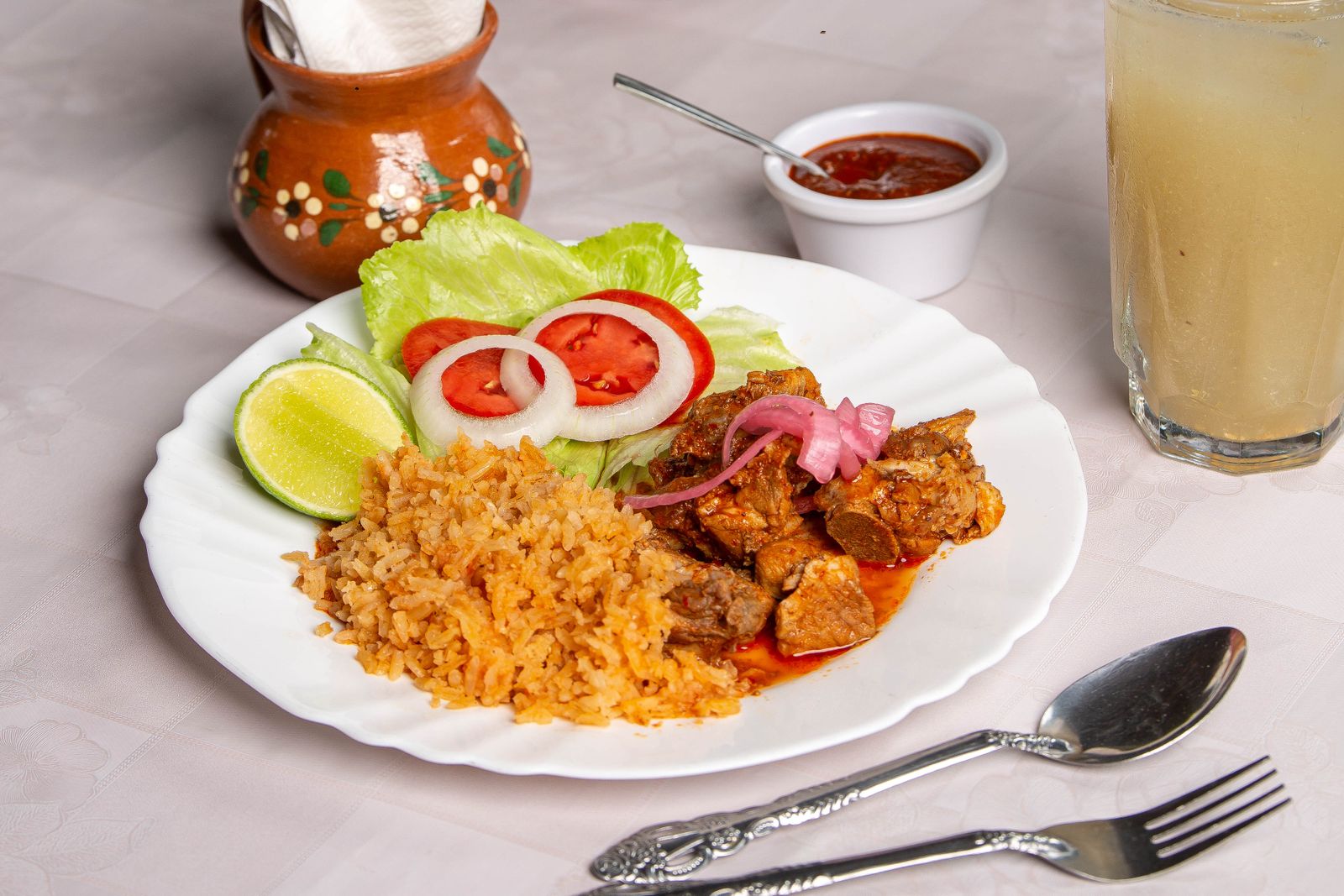 Cochinita pibil with pickled red onion